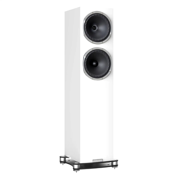 Fyne Audio F502SP Gulvhøjttaler i Piano hvid Profil forside/front uden højttalergitter